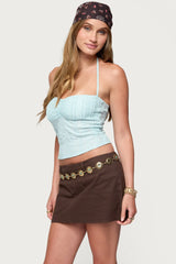 Galya Textured Halter Top