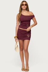 Kenia Abstract Ring Off Shoulder Top