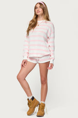 Amaris Oversized Striped Knit Sweater