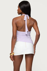 Arian Starfish Asymmetric Halter Top