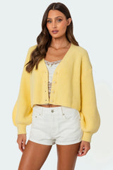 Sabrina Chunky Knit Cropped Cardigan
