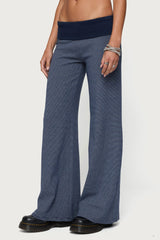 Amarna Striped Fold Over Pants