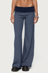 Amarna Striped Fold Over Pants