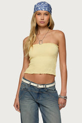 Emmet Strapless Scrunch Top