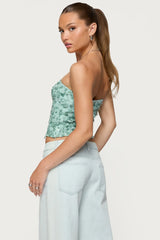 Brynn Sequin Strapless Top