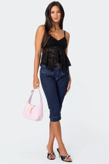 Orchid Sheer Lace Top