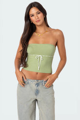 Elsie Knitted Tie Tube Top