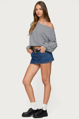 Aveline Off Shoulder Light Sweatshirt