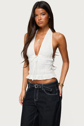 Larissa Scrunch Halter Top
