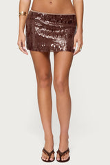 Kaylee Sequin Mini Skirt