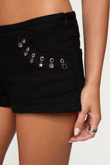 Charm & Grommet Denim Shorts