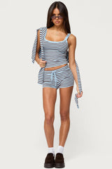 Lillian Striped Knit Shorts