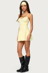 Deborah Ruched Mini Dress