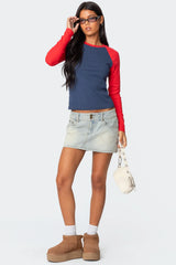 Tommi Raglan Long Sleeve T Shirt