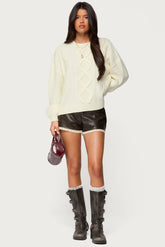 Lissa Lacey Faux Leather Shorts