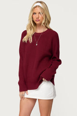 Lavonne Oversized Knit Raglan Sweater