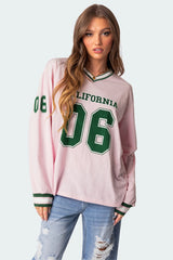 Cali Oversized Baseball T Shirt