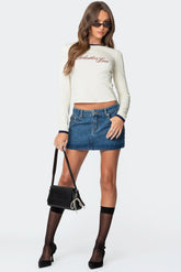 Chiara Denim Micro Skirt