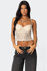 Charisma Sheer Lace Bra Top