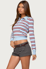 Brayden Striped Polo Sweater