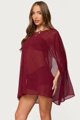 Mckenzie Sheer Chiffon Poncho