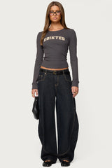 Essential Edikted Ribbed T Shirt