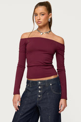 Katie Off Shoulder Long Sleeve Top