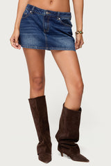 Chiara Denim Micro Skirt