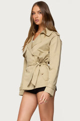 Tobie Raglan Trench Jacket