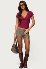 Merinda V Neck T Shirt