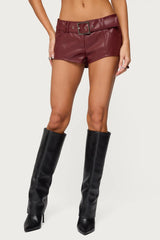Alba Faux Leather Shorts