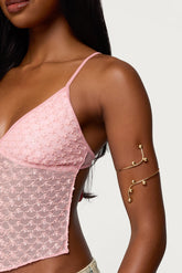 Drop Bead Wrapped Arm Cuff