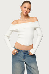 Lauren Knit Fold Over Top