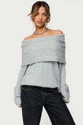 Kadenna Oversized Off Shoulder Sweater