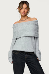 Kadenna Oversized Off Shoulder Sweater