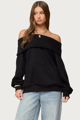 Ashlee Oversized Foldover Sweatshirt