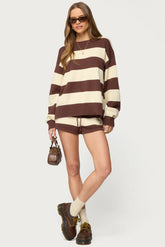 Riley Striped Knit Shorts