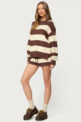 Riley Striped Knit Shorts