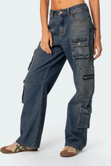 Adana Low Rise Baggy Cargo Jeans
