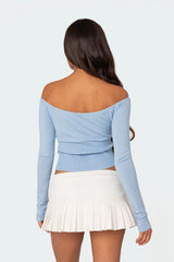 Jane Tie Front Knit Top