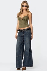 Laney Vintage Washed Low Rise Baggy Jeans