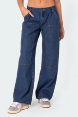 Ayla Low Rise Baggy Carpenter Jeans