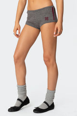 Heart Knit Micro Shorts