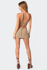 Baeside Crochet Mini Skirt