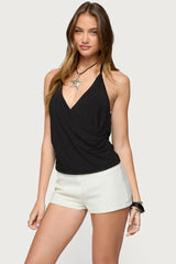 Carmel V Neck Halter Top
