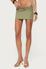Billey Metal Ring Mini Skirt