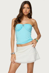 Seaborn Strapless Twist Front Top