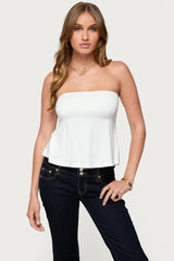 Beaux Strapless Babydoll Top