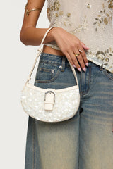 Sequin & Faux Leather Bag