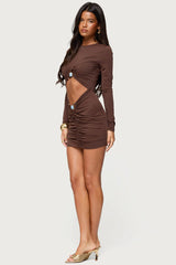 Nia Cutout Pendant Mini Dress